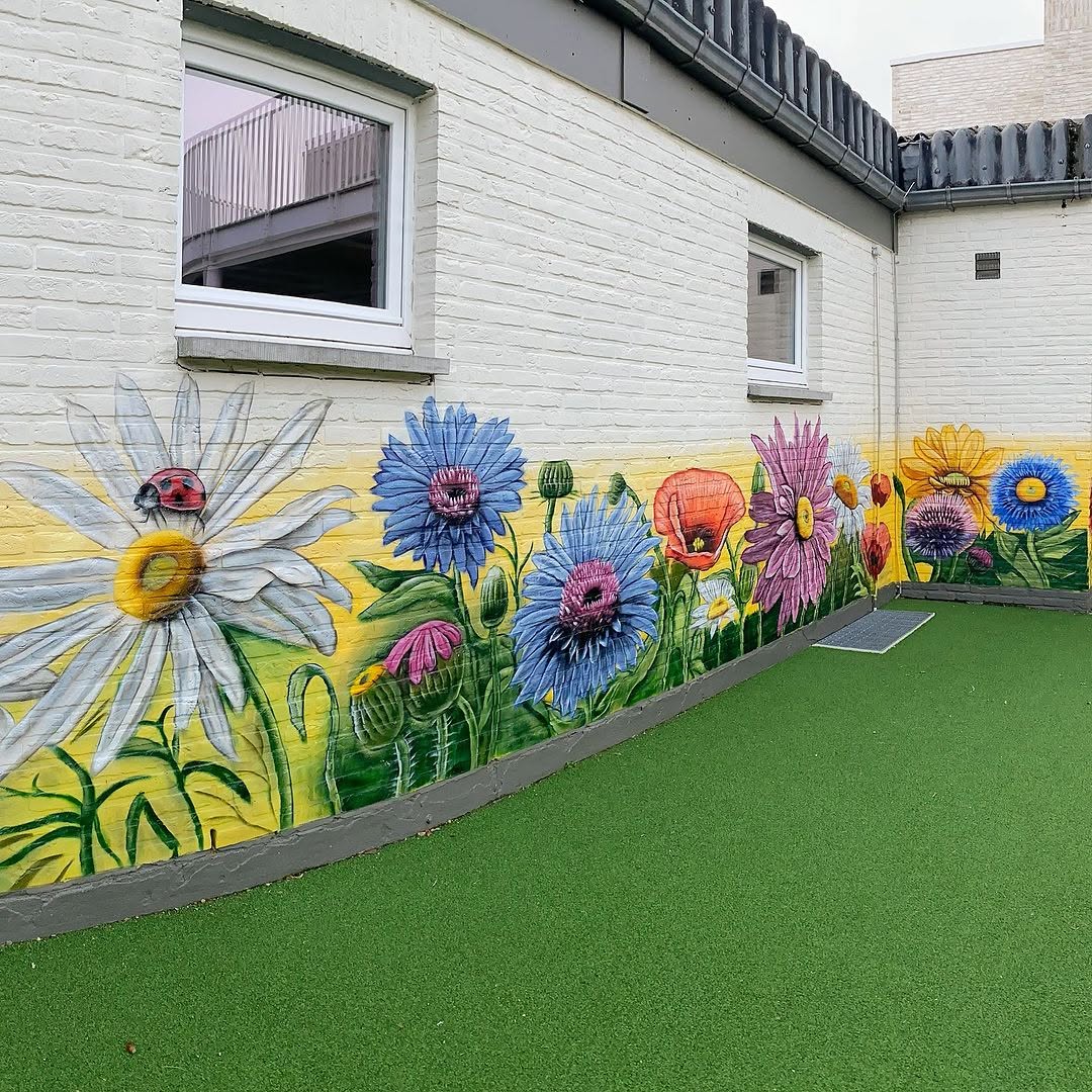 Vrije Basisschool Proosterbos — Bloemenmuur